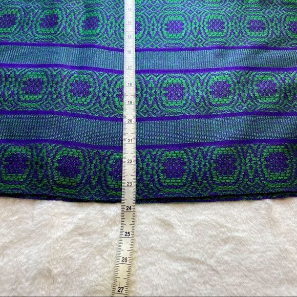 Large Green and Purple Scarf/Shawl - Picture 5 of 5